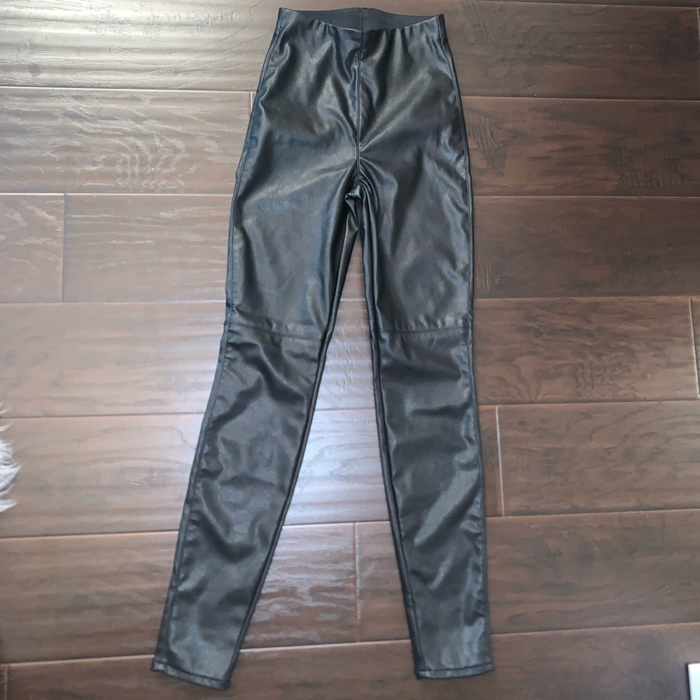 H&M Matte Leather Pants